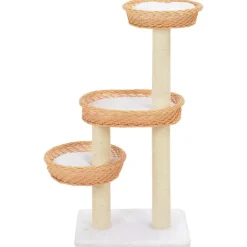 Arbre a chat avec griffoir en sisal Naturel Bois de saule