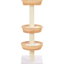 Arbre a chat avec griffoir en sisal Naturel Bois de saule