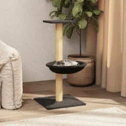 Arbre a chat avec griffoir en sisal Gris fonce 74 cm