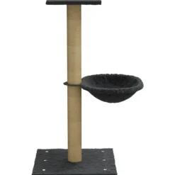 Arbre a chat avec griffoir en sisal Gris fonce 74 cm
