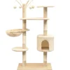 Arbre a chat avec griffoirs en sisal 125 cm Beige