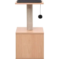 Arbre a chat avec tapis a gratter en sisal 62 cm