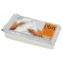 Argile à modeler - blanc - 1 kg