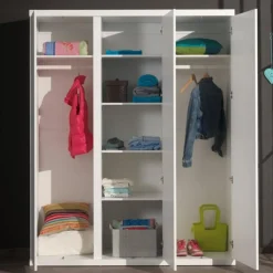 Armoire 3 Portes Lara 204cm Blanc