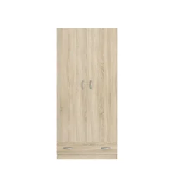 Armoire 2 portes 1 tiroir L78cm HOUSTON