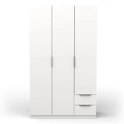 Armoire 3 portes 2 tiroirs L119 cm THIBAULT