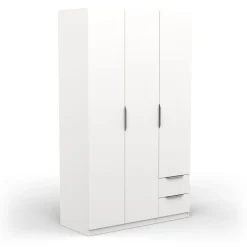 Armoire 3 portes 2 tiroirs L119 cm THIBAULT