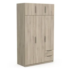 Armoire 6 portes 2 tiroirs L119 cm THIBAULT
