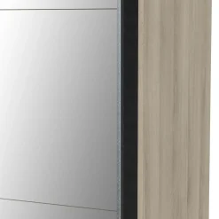 Armoire 2 portes coulissantes 1 miroir L200 cm THIBAULT