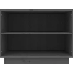 Armoire a chaussures Gris 60x34x45 cm Bois de pin massif