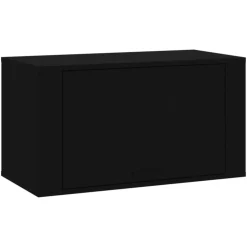 Armoire a chaussures murale Noir 70x35x38 cm Bois d'ingenierie