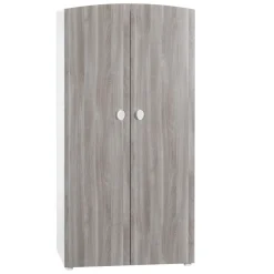 Armoire bébé 2 portes BALLOON 2, 1 penderie, 3 tablettes