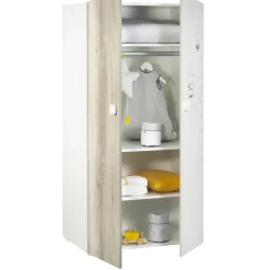 Armoire bébé 2 portes BALLOON, 1 penderie, 3 tablettes