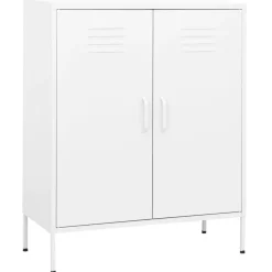 Armoire de rangement Blanc 80x35x101,5 cm Acier