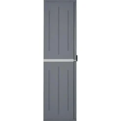 Armoire de rangement de jardin gris 65x45x172 cm PP rotin