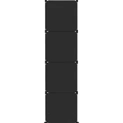 Armoire de rangement pour enfants avec 10 cubes Noir PP