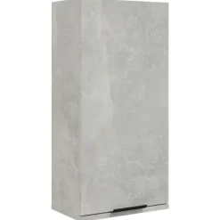Armoire de salle de bain murale Gris beton 32x20x67 cm
