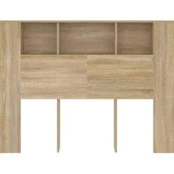 Armoire de tete de lit Chene sonoma 140x18,5x104,5 cm
