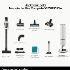 Aspirateur balai Bespoke Jet Plus complete VS20B95C43W