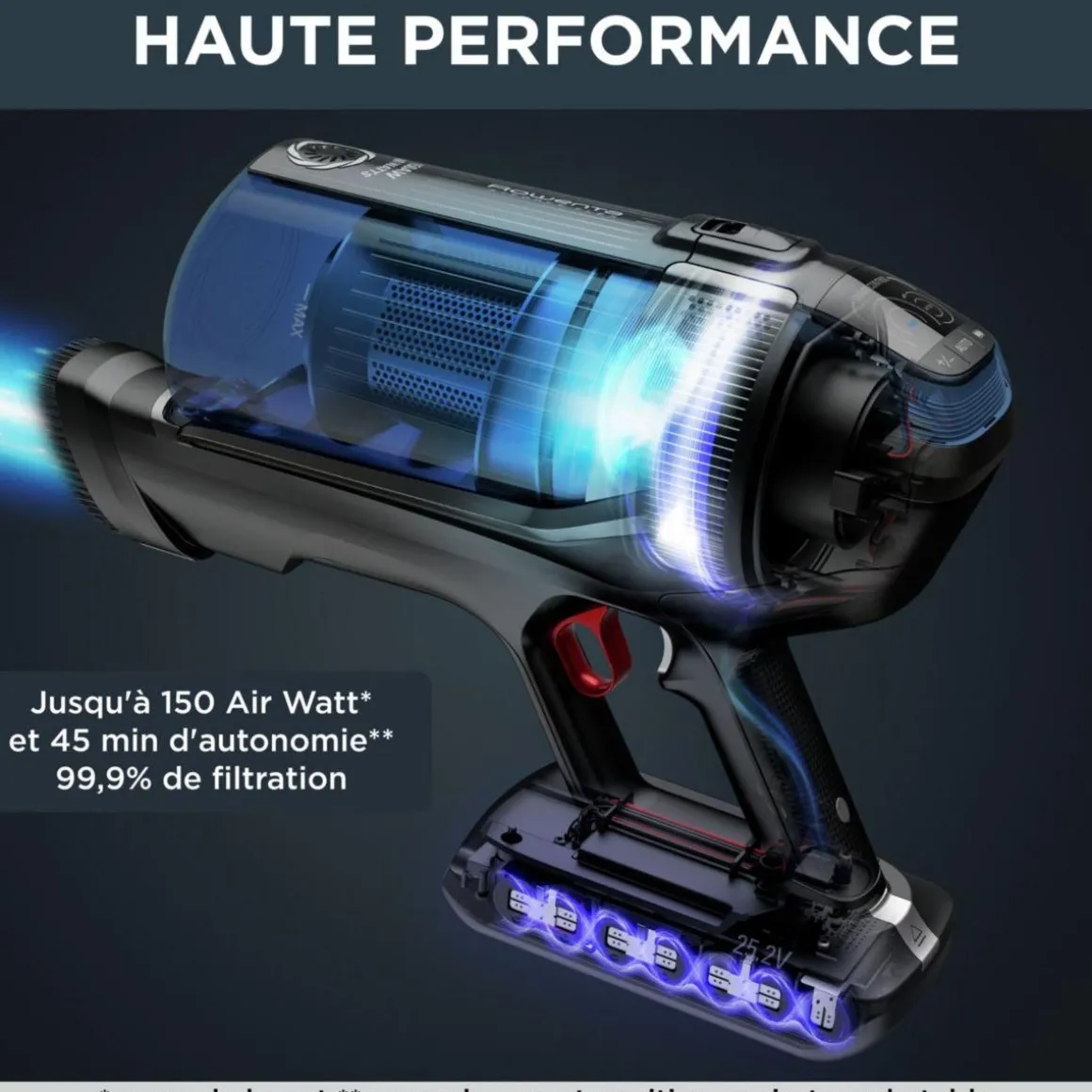 Aspirateur balai X Force Flex 12.60 Aqua 4-en-1 RH98C0WO