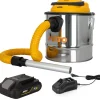 Aspirateur de cendres 20V + Batterie lithium 2Ah Cuve inox 12L + Filtre HEPA + Chargeur VITO