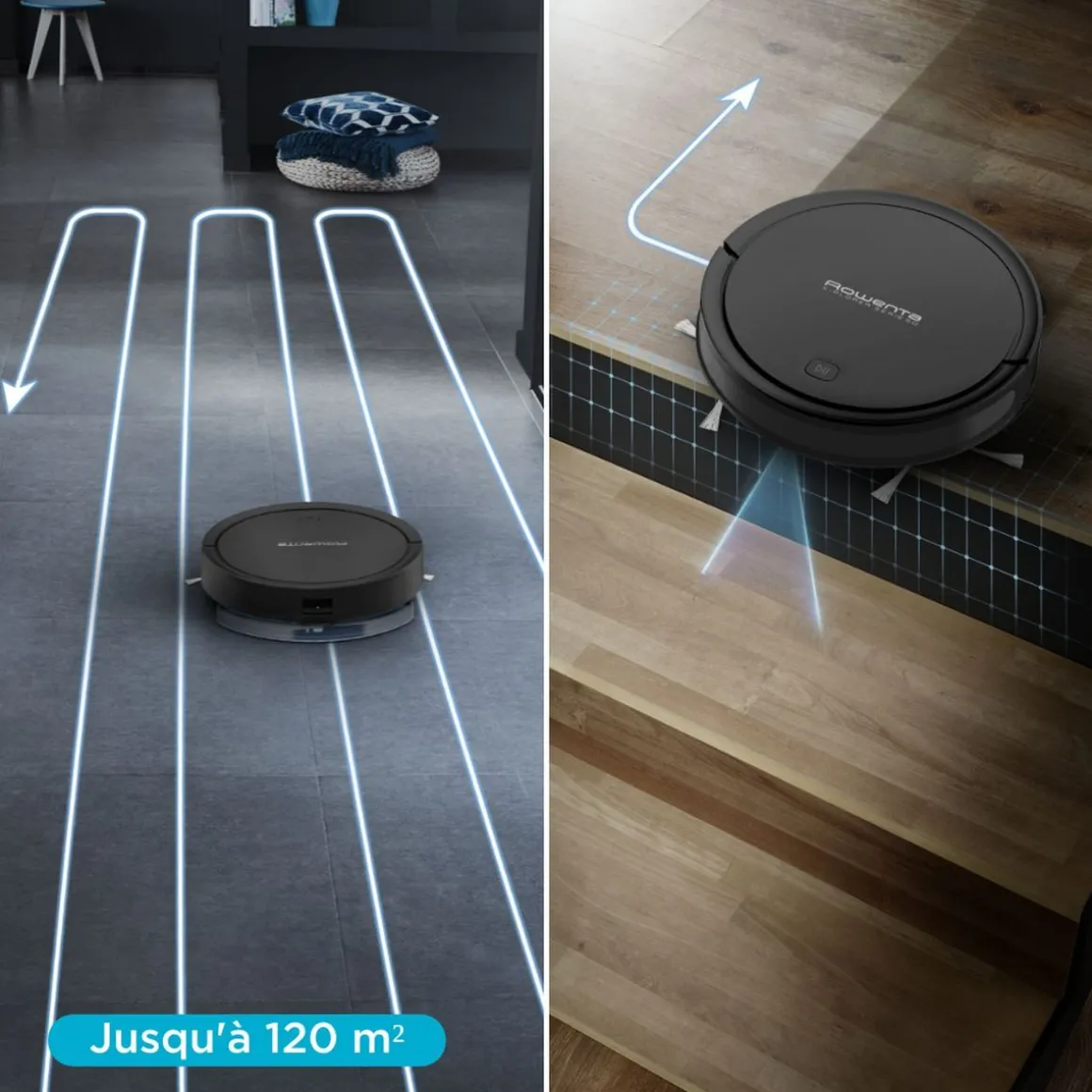 Aspirateur robot X-Plorer Serie 50 RR7375WH - Noir