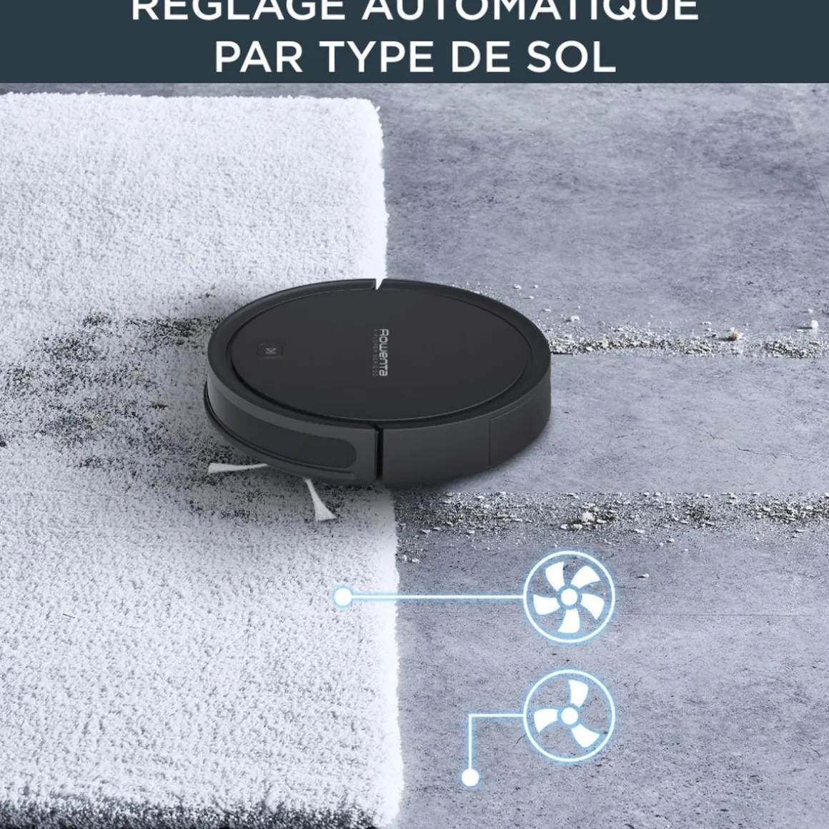 Aspirateur robot X-Plorer Serie 50 RR7375WH - Noir