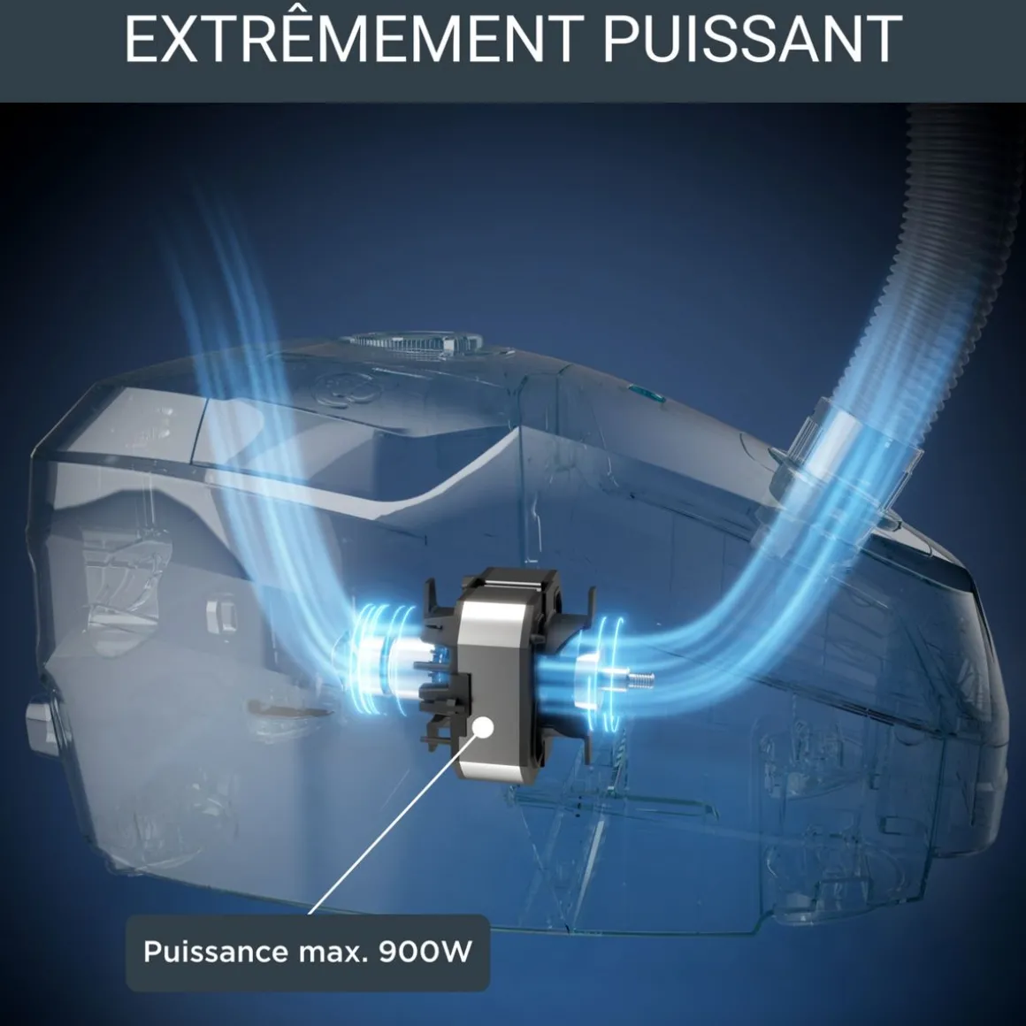 Aspirateur traîneau avec sac RO6164EA - Gris