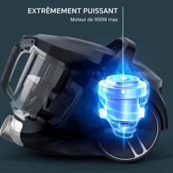 Aspirateur traîneau sans sac RO4B30EA - Gris fumé