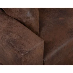 Astoria - canapé d'angle réversible - convertible avec coffre - style industriel - 4 places