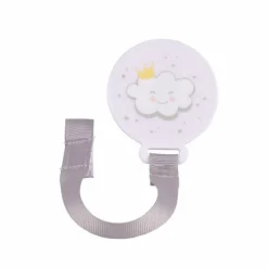 Attache Sucette Universelle Nuage Blanc & Gris