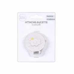 Attache Sucette Universelle Nuage Blanc & Gris
