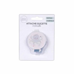 Attache Sucette Universelle Pieuvre Blanc & Bleu