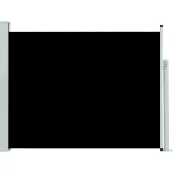 Auvent lateral retractable de patio 140x500 cm Noir