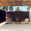 Auvent lateral retractable Noir 180x600 cm
