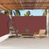 Auvent lateral retractable Marron 200x600 cm