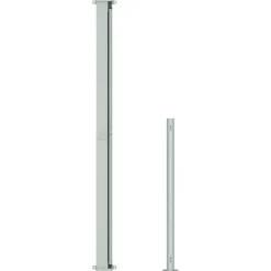 Auvent lateral retractable de patio 220x500 cm Creme