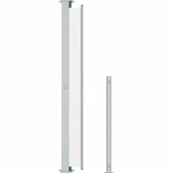 Auvent lateral retractable de patio 220x500 cm Creme