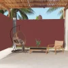 Auvent lateral retractable Marron 220x600 cm