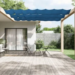 Auvent vertical Bleu 60x420 cm Tissu oxford