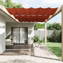 Auvent vertical Terre cuite 250x270 cm Tissu oxford