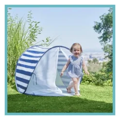 Babymoov Tente Anti-UV FPS 50+ Mariniere - Moustiquaire integree