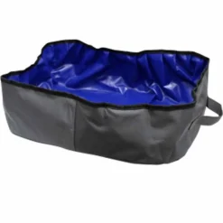 Bac à Litière pour Chat Transportable 46cm Gris