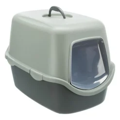 Bac a litiere TRIXIE Vico - Couvercle - Recyclé - 40 × 40 × 56 cm - Anthracite et gris-vert