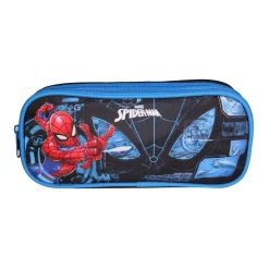 BAGTROTTER Trousse scolaire 2 compartiments Spider-Man Bleu