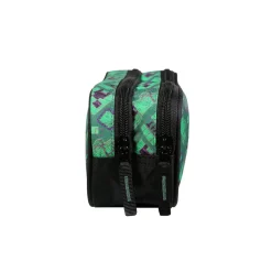 BAGTROTTER Trousse scolaire 2 compartiments Minecraft Vert