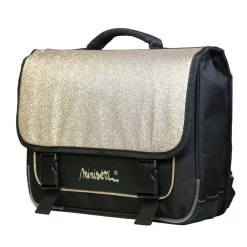 BAGTROTTER Cartable 38 cm Miniseri Doré paillettes Glitter