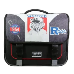 BAGTROTTER Cartable 38 cm Vorax Noir Tigre