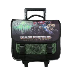 BAGTROTTER Cartable à roulettes 38 cm Transformers Noir