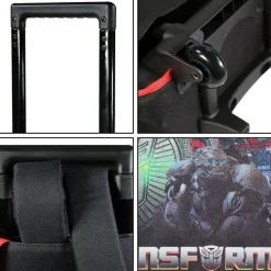 BAGTROTTER Cartable à roulettes 38 cm Transformers Noir